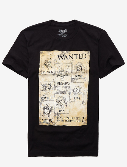 seven deadly sins anime wanted posters seven deadly sins anime wanted posters